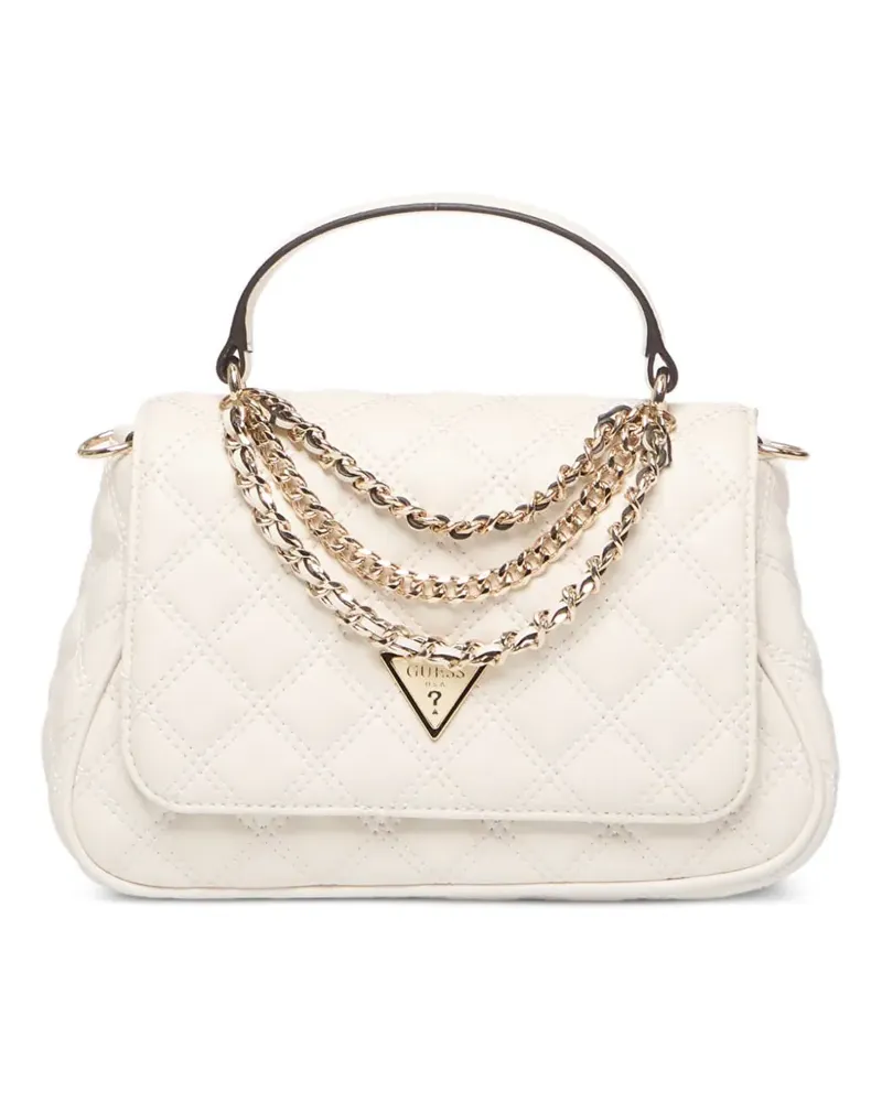 Guess Giully quilted chain-detail tote bag - Nude Nude