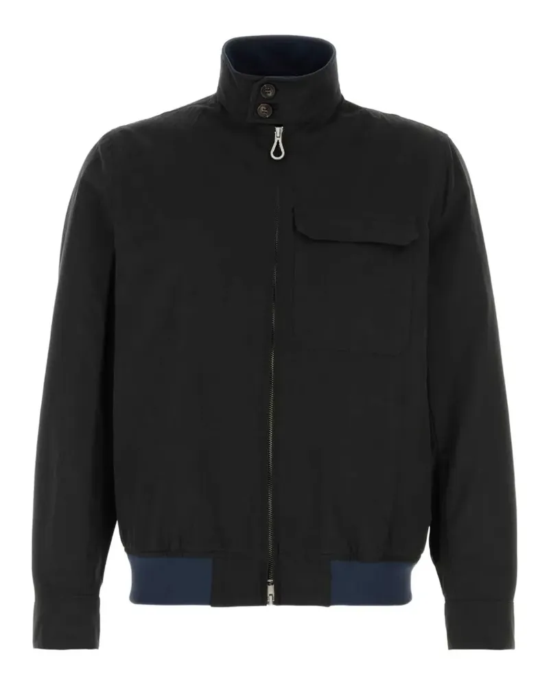 Paltò zip up jacket - Schwarz Schwarz