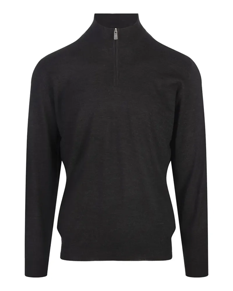 Fedeli Pullover mit Stehkragen - Grau Grau