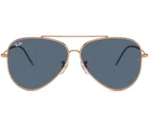 Getönte Pilotenbrille - Gold