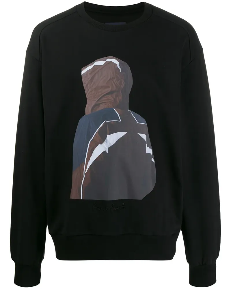 JUUN.J Sweatshirt mit Print - Schwarz Schwarz
