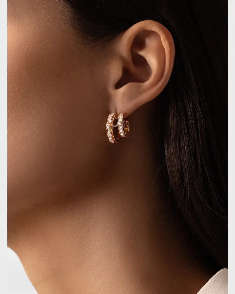 Nouvel Heritage Under the Stars diamond hoop earrings - Rosa Rosa