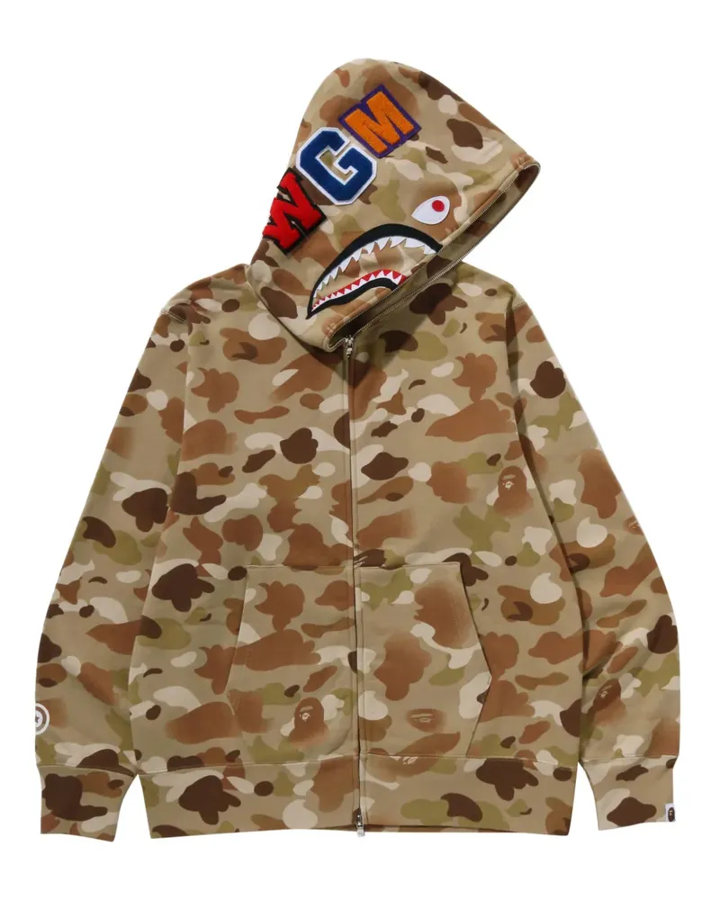 BAPE Hoodie mit Camouflagemuster - Nude Nude