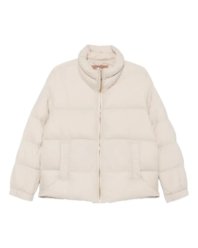 Max Mara Gesteppte Jacke mit Stehkragen - Nude Nude