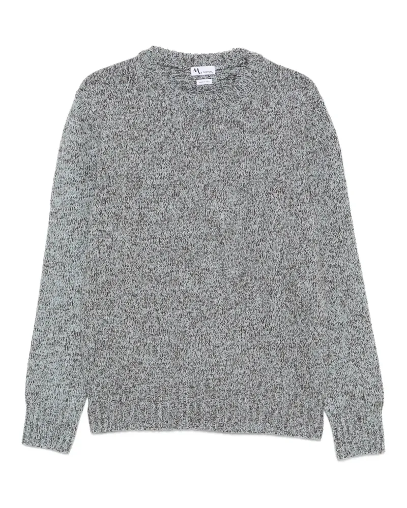 Doppiaa Melierter Pullover mit Rundhalsausschnitt - Grau Grau