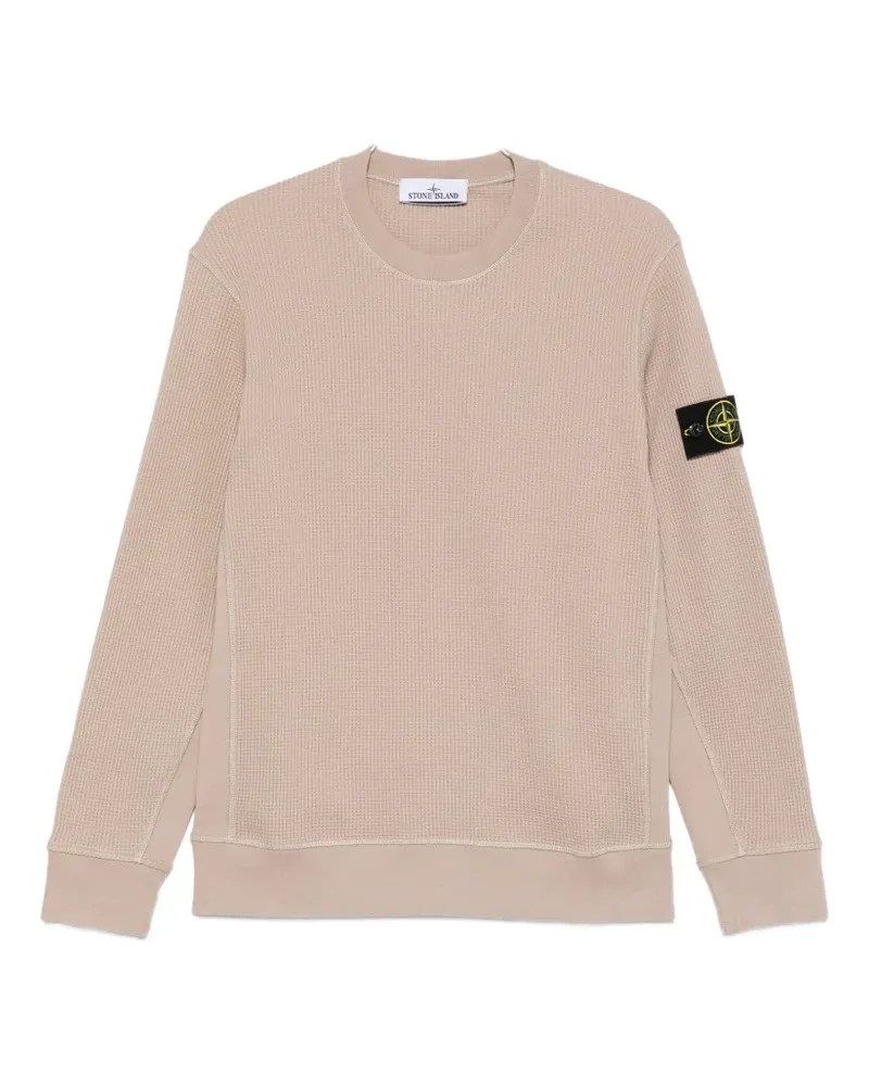 Stone Island waffle-knit sweatshirt - Nude Nude