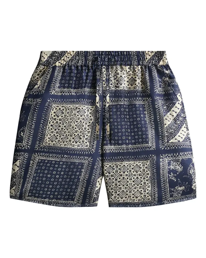 KITH Lewis Shorts aus Seidentwill - Blau Blau