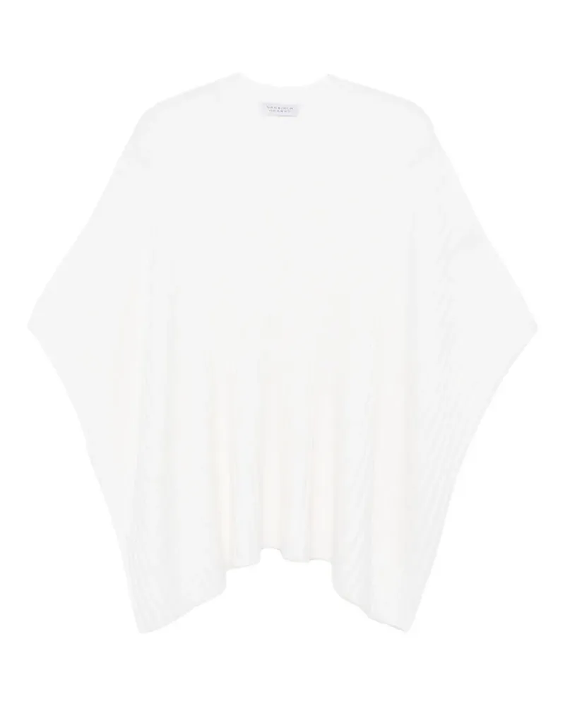 Gabriela Hearst Baron Poncho - Weiß Weiß