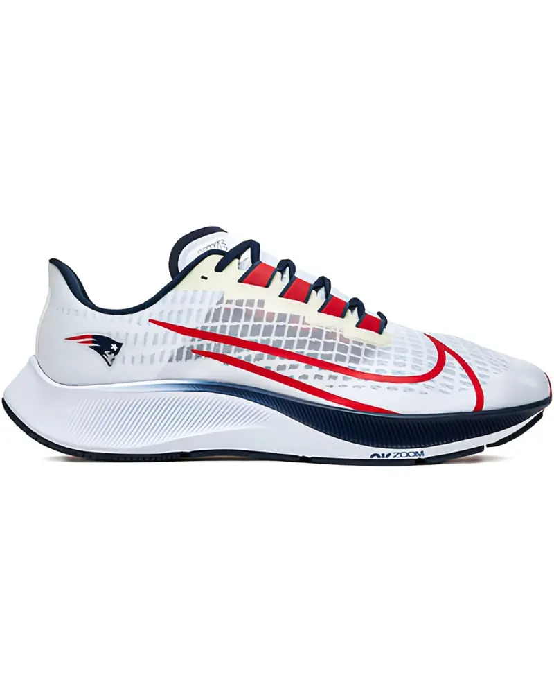 Nike Air Zoom Pegasus 37 NFL - NE Patriots Lauf-Sneakers - Weiß Weiß