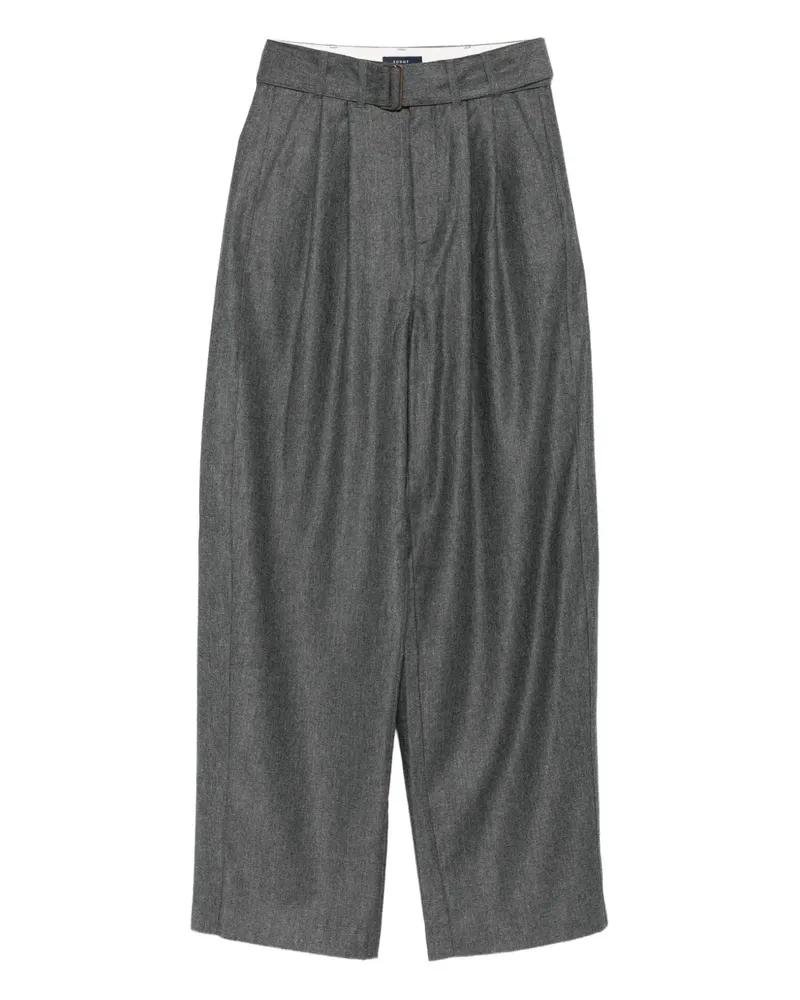 Soeur Plissierte Hose mit Gürtel - Grau Grau