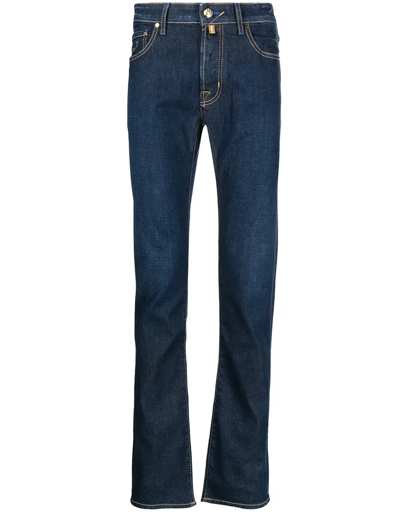 Jacob Cohën Klassische Slim-Fit-Jeans - Blau Blau