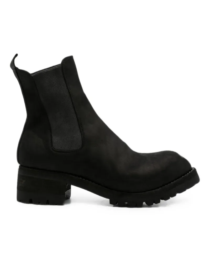 GUIDI chunky-sole Chelsea boots - Schwarz Schwarz