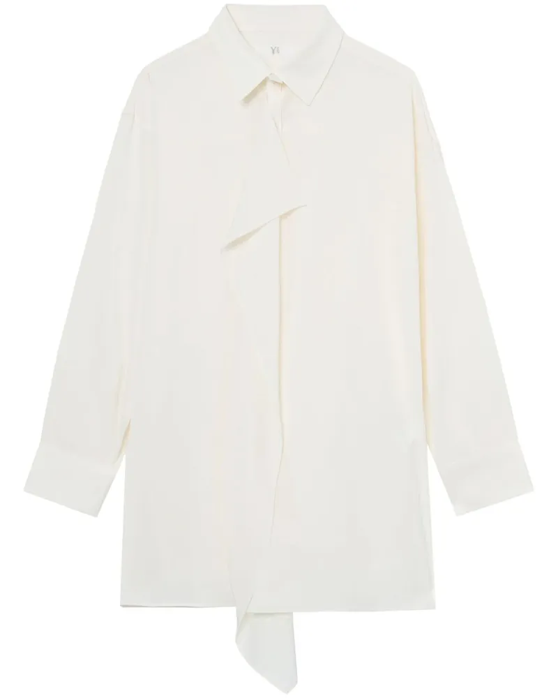 Yohji Yamamoto Klassisches Hemd - Weiß Weiß