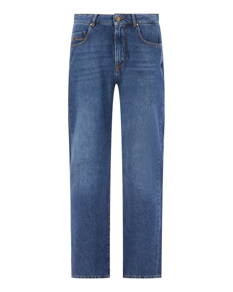 Paul & Shark faded-effect straight-leg jeans - Blau Blau