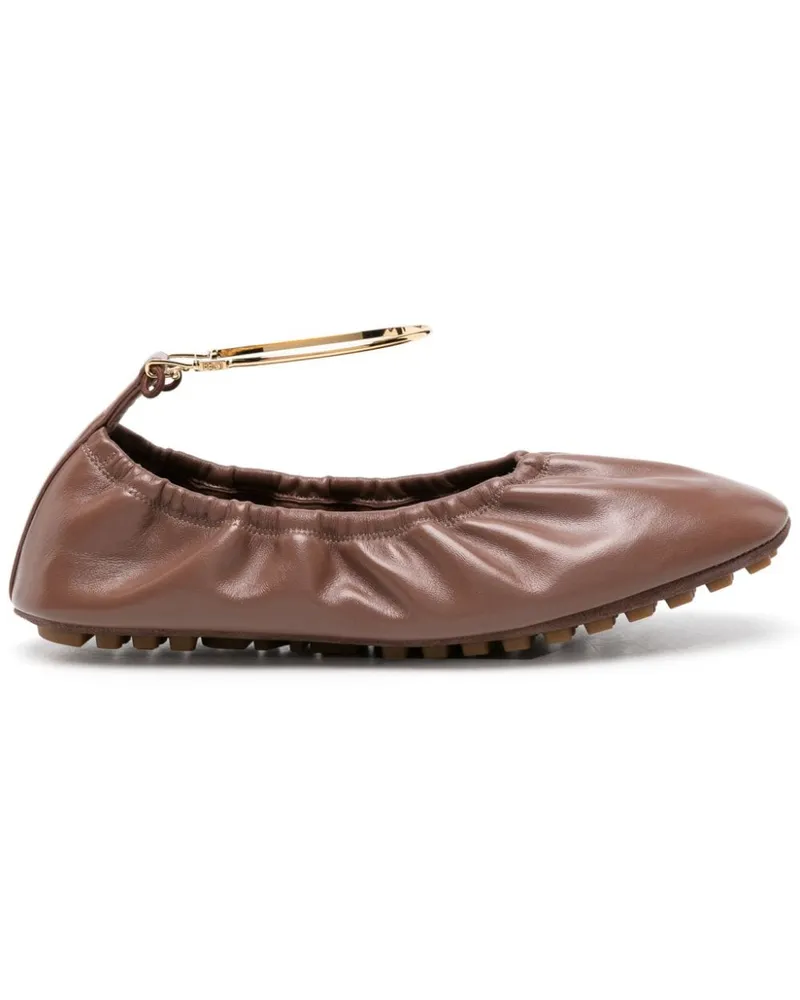 Fendi Klassische Ballerinas - Braun Braun