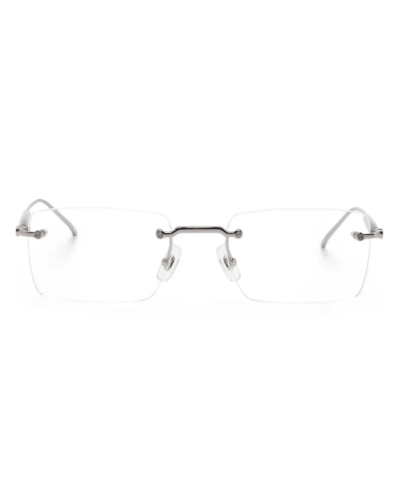 Montblanc MB0411O Brille - Silber Silber