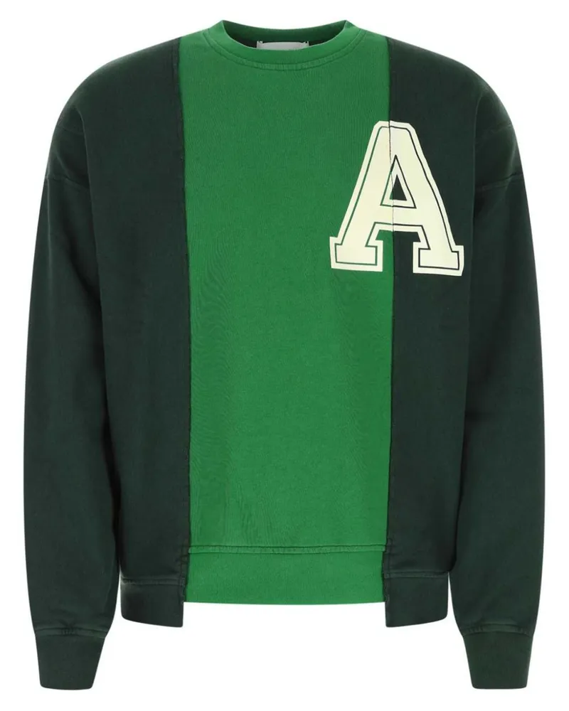 AMBUSH Sweatshirt mit Kontrasteinsätzen - Grün Grün