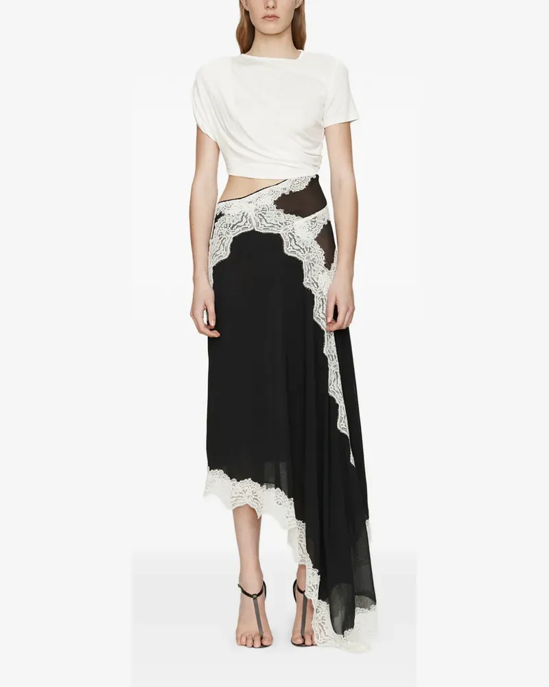 Christopher Esber T-Shirtkleid mit Spitze - Schwarz Schwarz