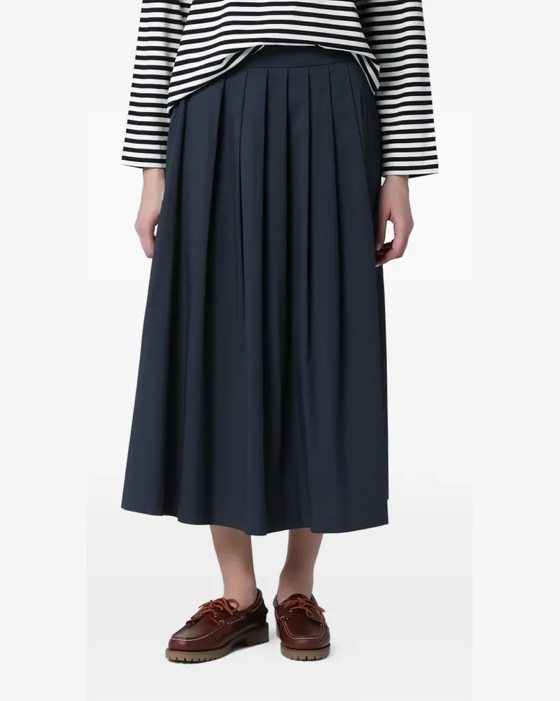 PT TORINO Midirock mit Falten - Blau Blau