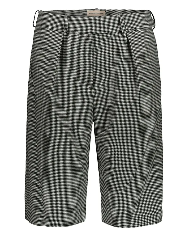 Alexandre Vauthier Shorts mit Hahnentrittmuster - Schwarz Schwarz