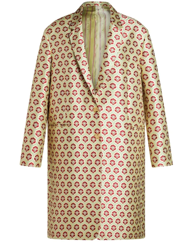Etro Mantel mit Jacquardmuster - Grün Grün