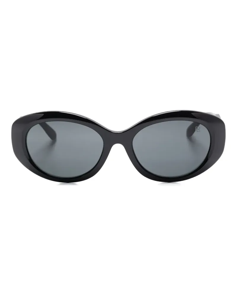 Ralph Lauren Sonnenbrille mit ovalem Gestell - Schwarz Schwarz