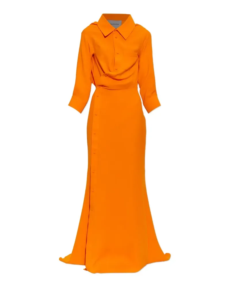 Balenciaga off-shoulder dress in orange Orange
