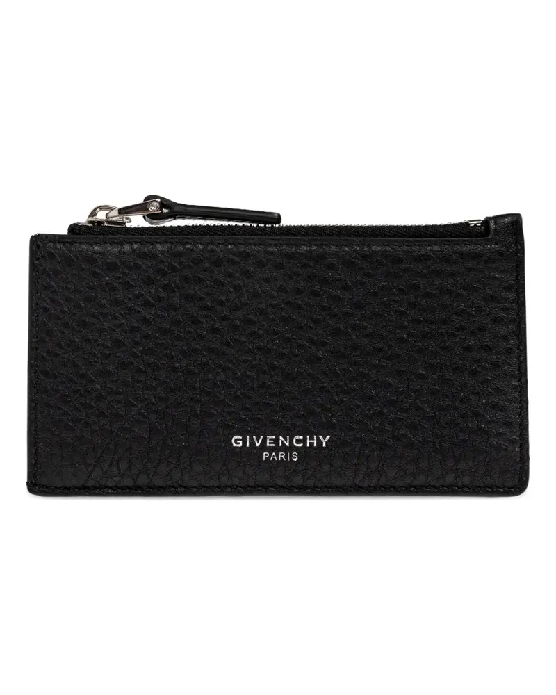 Givenchy zip leather card holder - Schwarz Schwarz