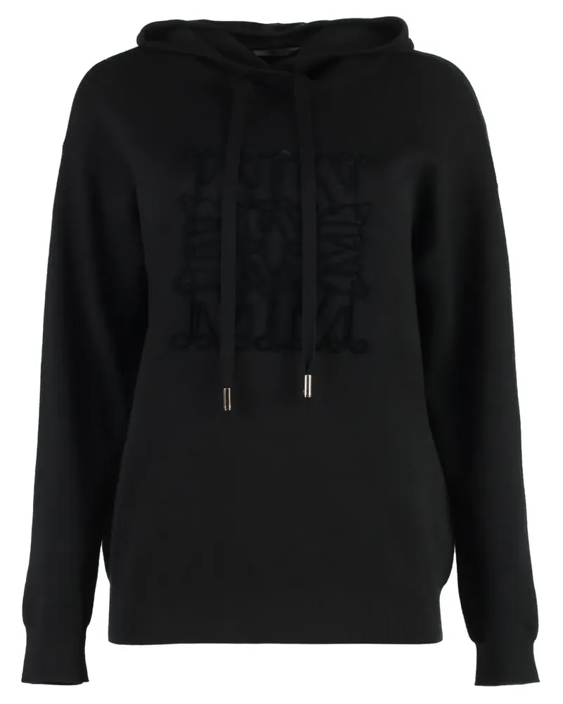 Max Mara Klassischer Hoodie - Schwarz Schwarz