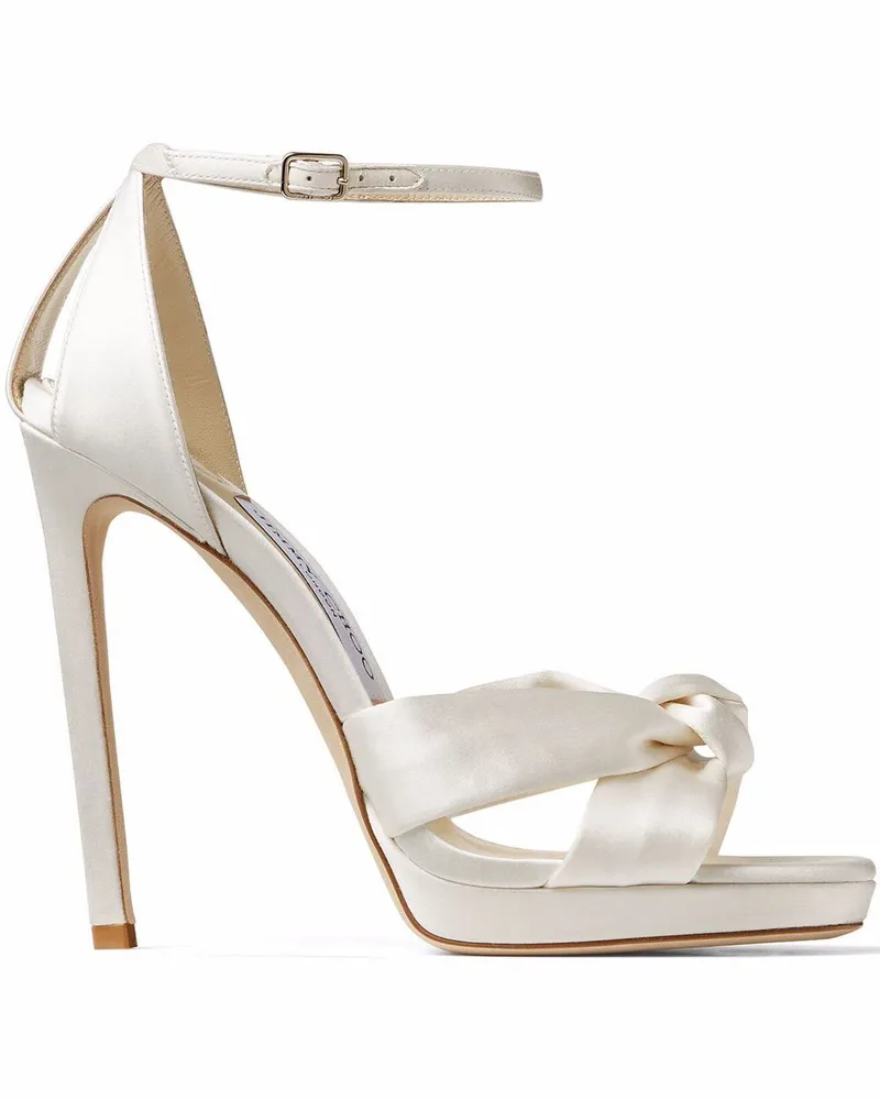 Jimmy Choo Sandalen mit Knoten - Weiß Weiß