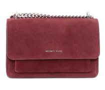 Schultertasche aus Wildleder - Rot