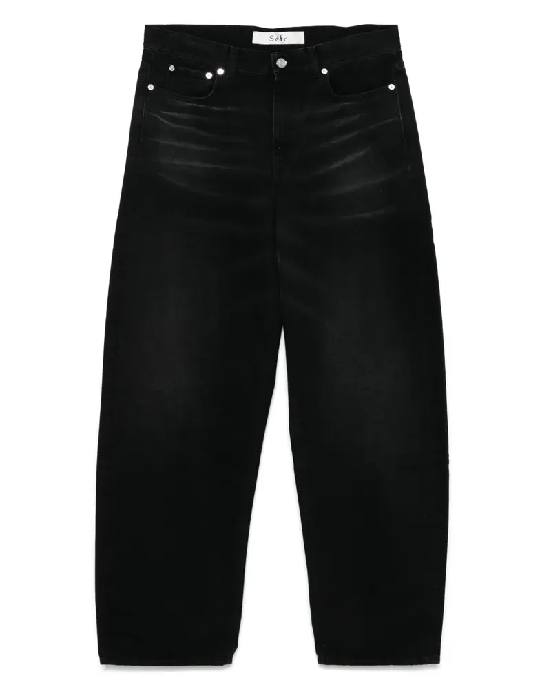 Séfr Atlas Cut Jeans - Schwarz Schwarz