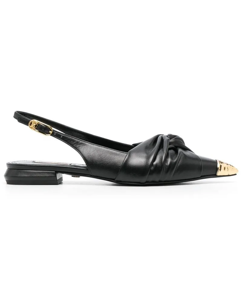 Roberto Cavalli Pettegole Slingback-Ballerinas Schwarz