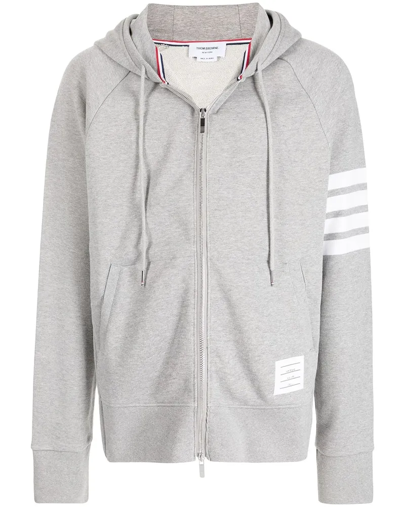 Thom Browne 4-Bar Hoodie - Grau Grau