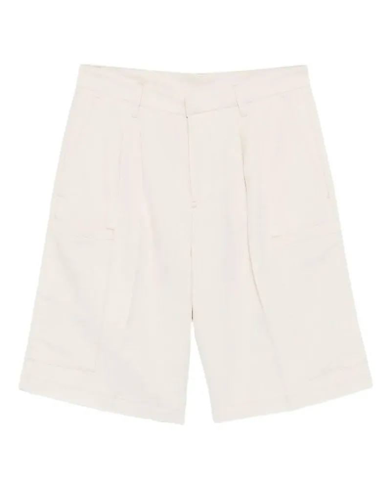 Costumein pleated cargo shorts - Weiß Weiß