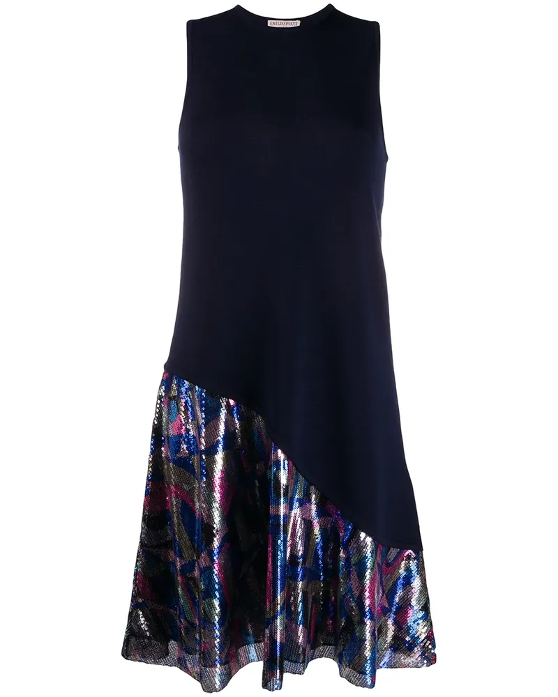 Emilio Pucci Kleid mit Pailletten - Schwarz Schwarz
