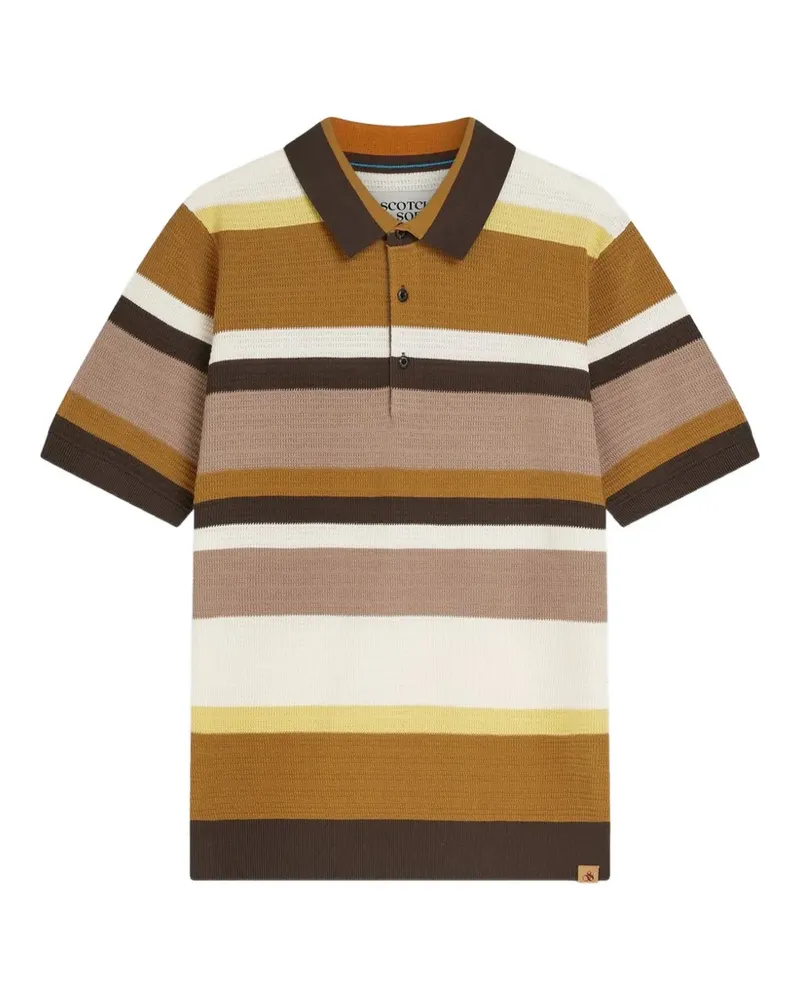 Scotch&Soda striped polo shirt - Braun Braun
