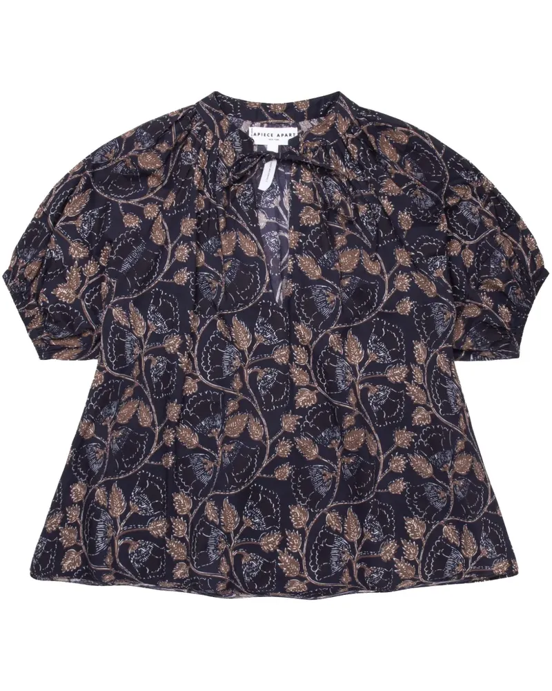 APIECE APART Lumina Bluse - Blau Blau