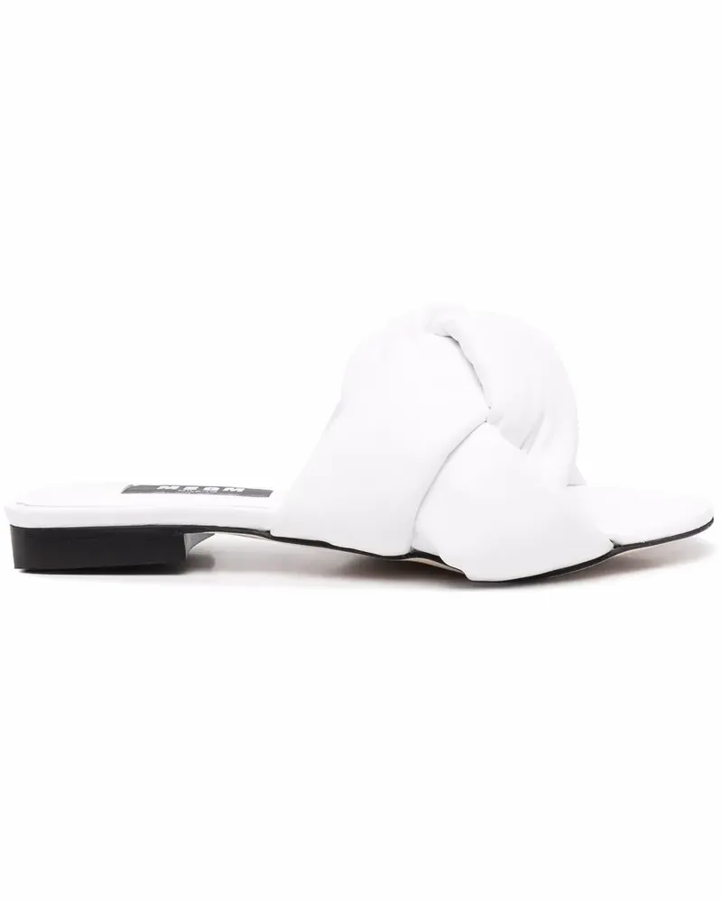 MSGM Sandalen mit Knotendetail - Weiß Weiß