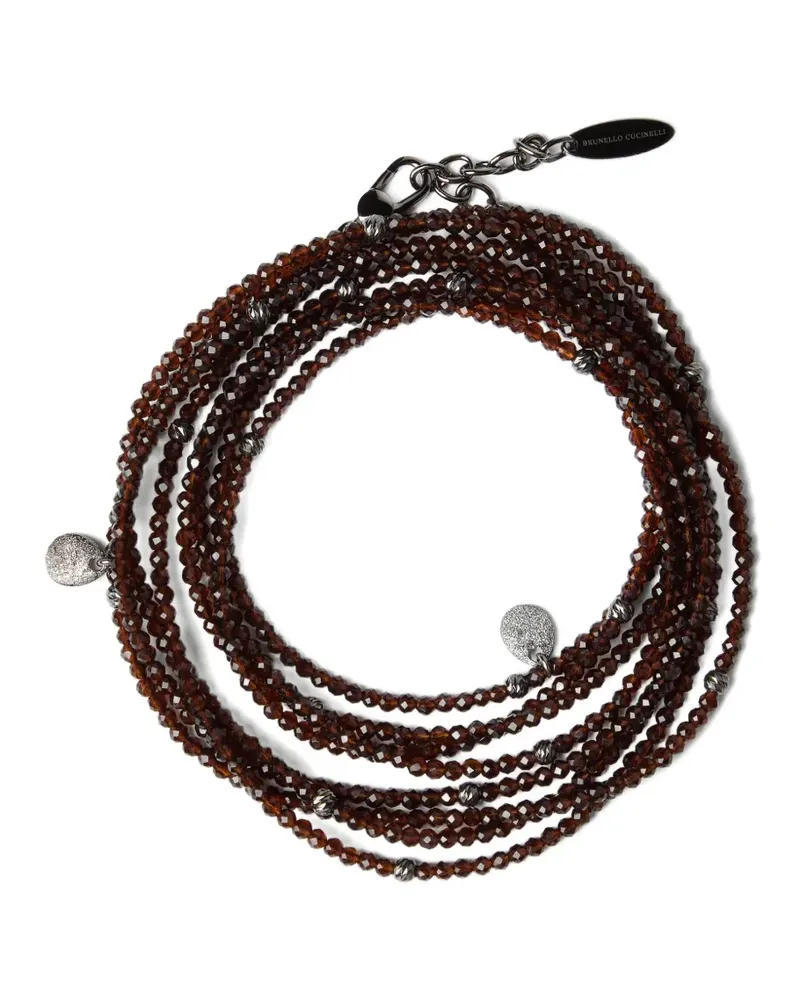 Brunello Cucinelli Armband mit Kristallen - Braun Braun