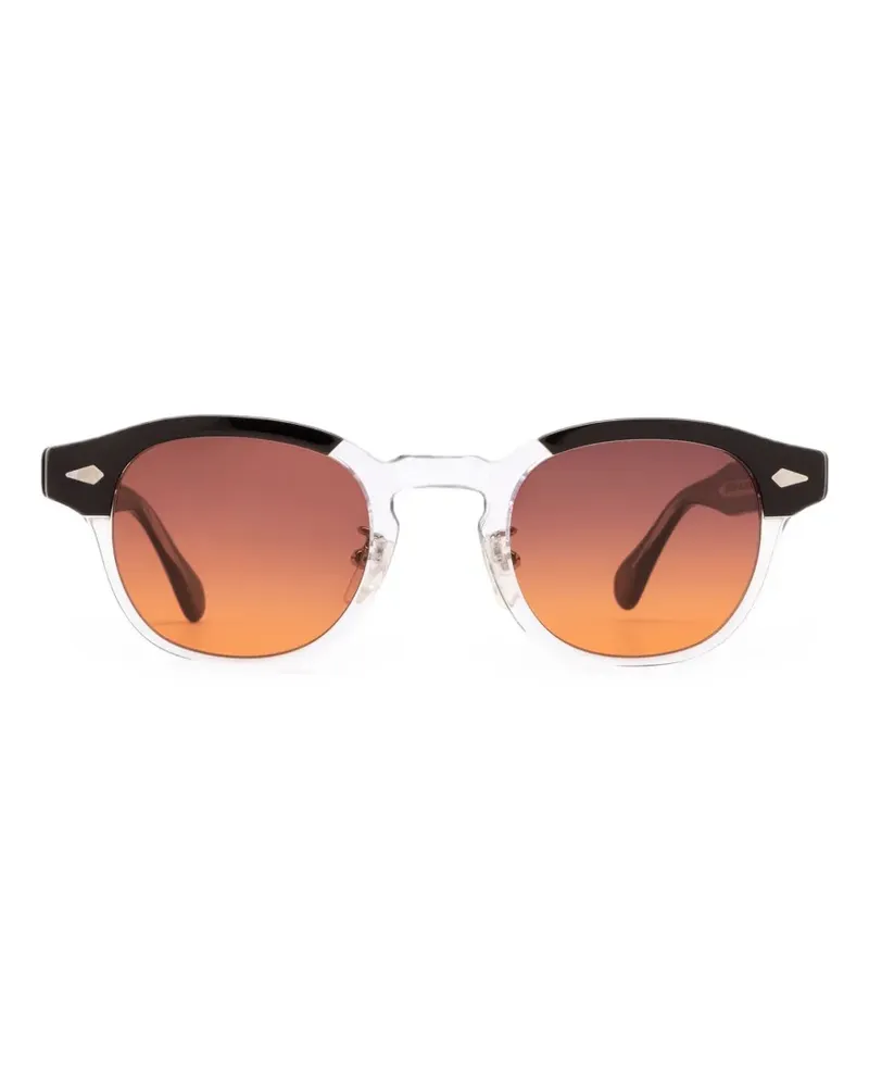 MOSCOT Runde Lemtosh Sonnenbrille - Schwarz Schwarz