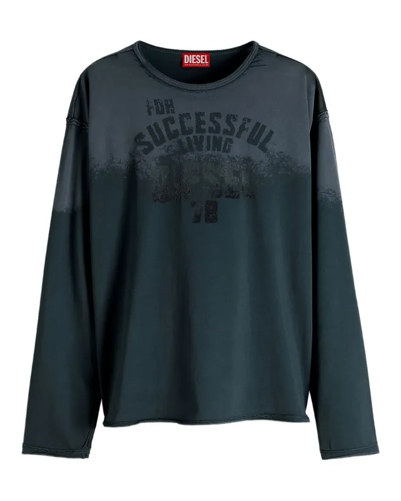 Diesel T-NORM-LS-RAW-NC T-Shirt - Grün Grün