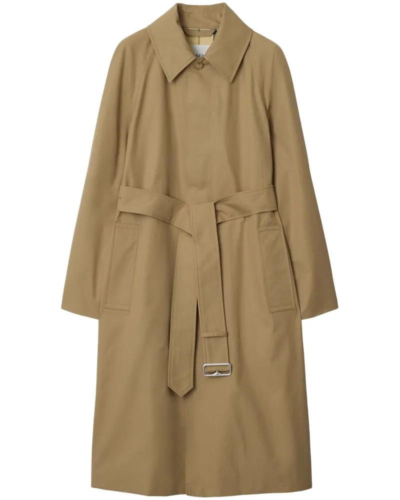 Burberry Gabardine-Mantel - Nude Nude