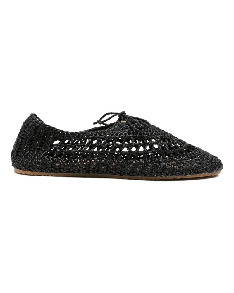 Superga woven lace-up shoes - Schwarz Schwarz