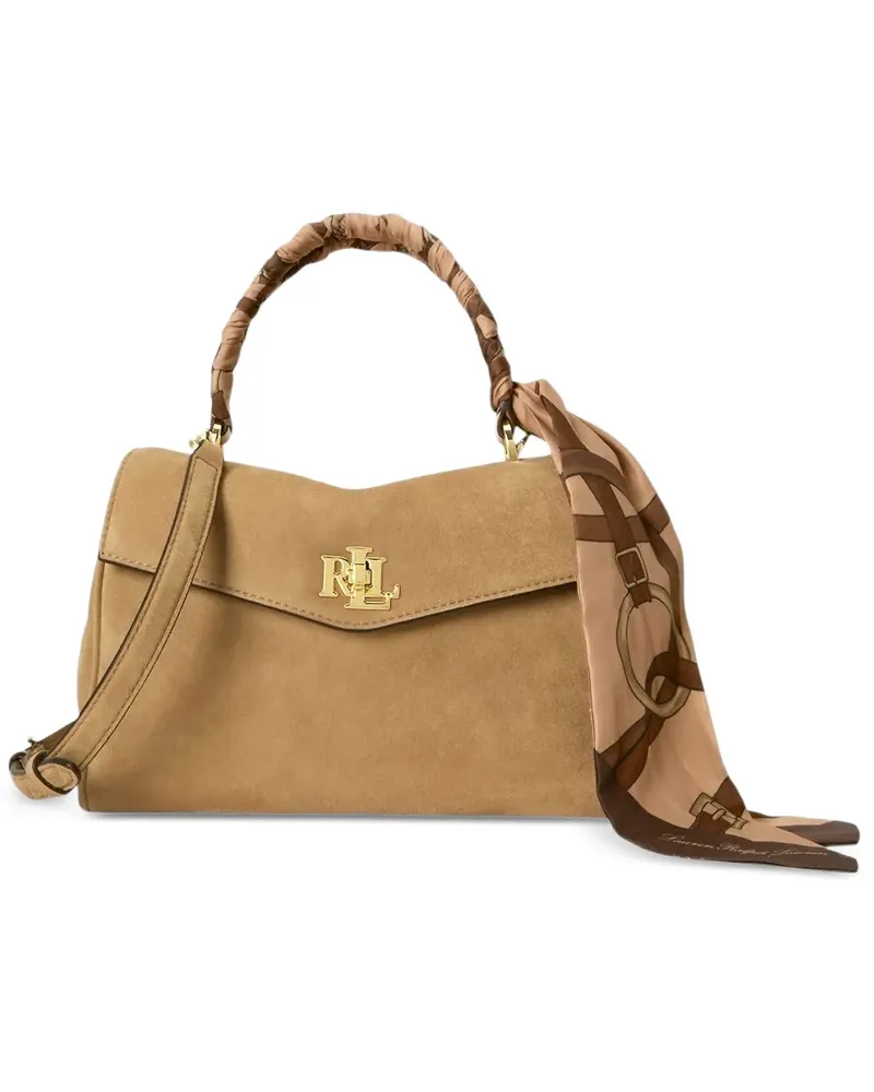 Ralph Lauren Farrah Tote Bag aus Wildleder - Nude Nude
