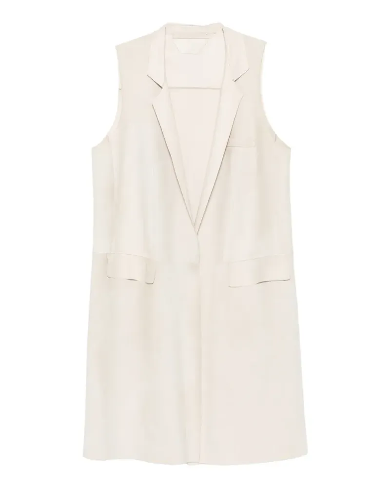 Salvatore Santoro sleeveless coat - Nude Nude