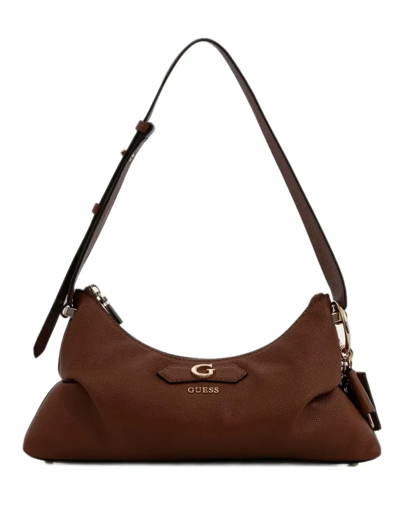 Guess Suzy logo-plaque shoulder bag - Braun Braun