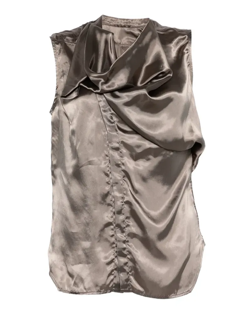 Rick Owens Top mit Rüschen - Braun Braun