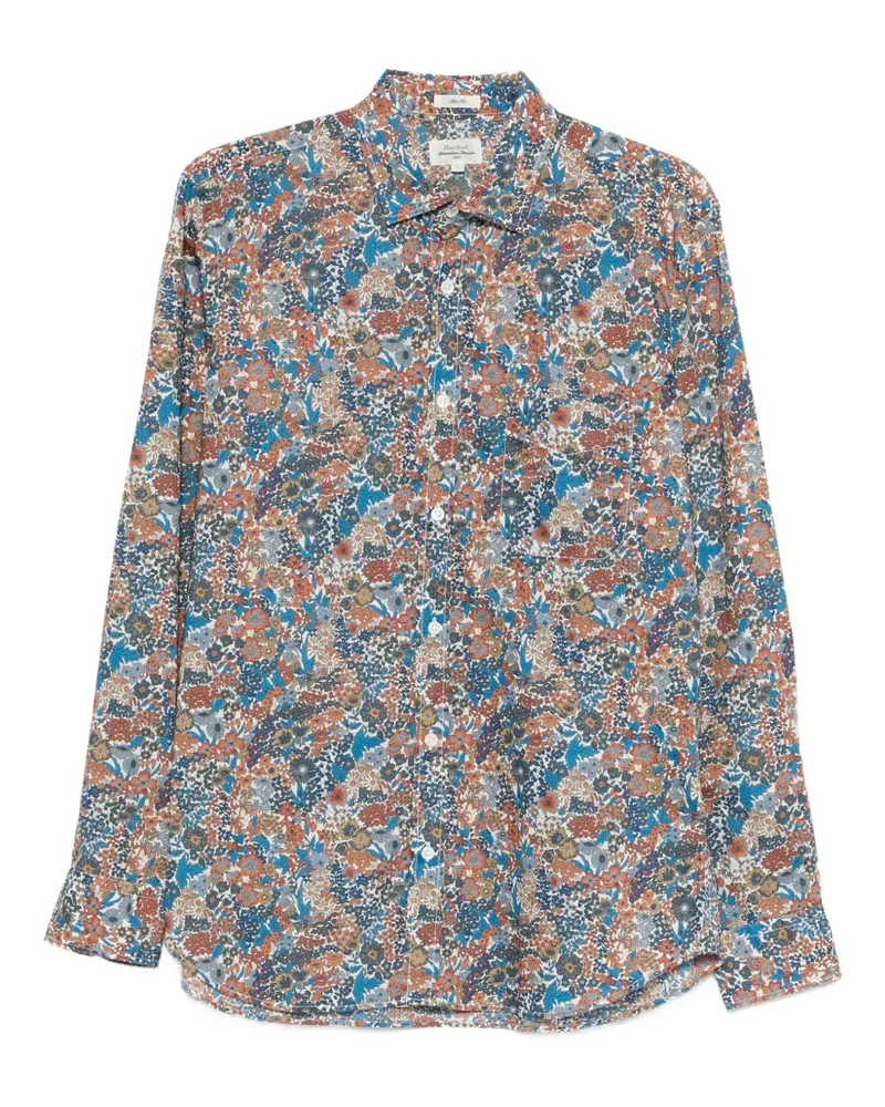 Hartford Hemd mit Blumen-Print - Blau Blau
