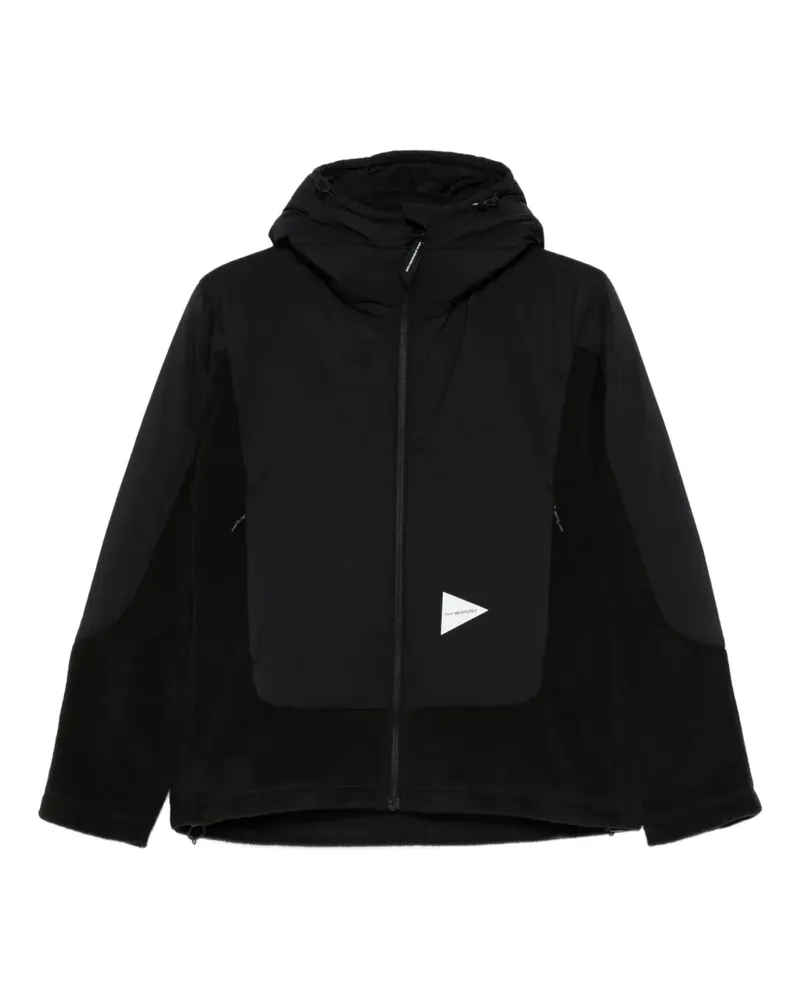 and wander hooded fleece jacket - Schwarz Schwarz